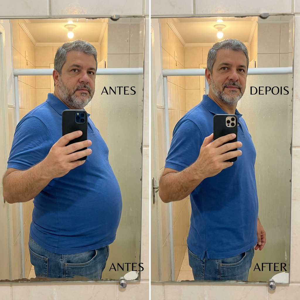 Carlos Mendes antes e depois