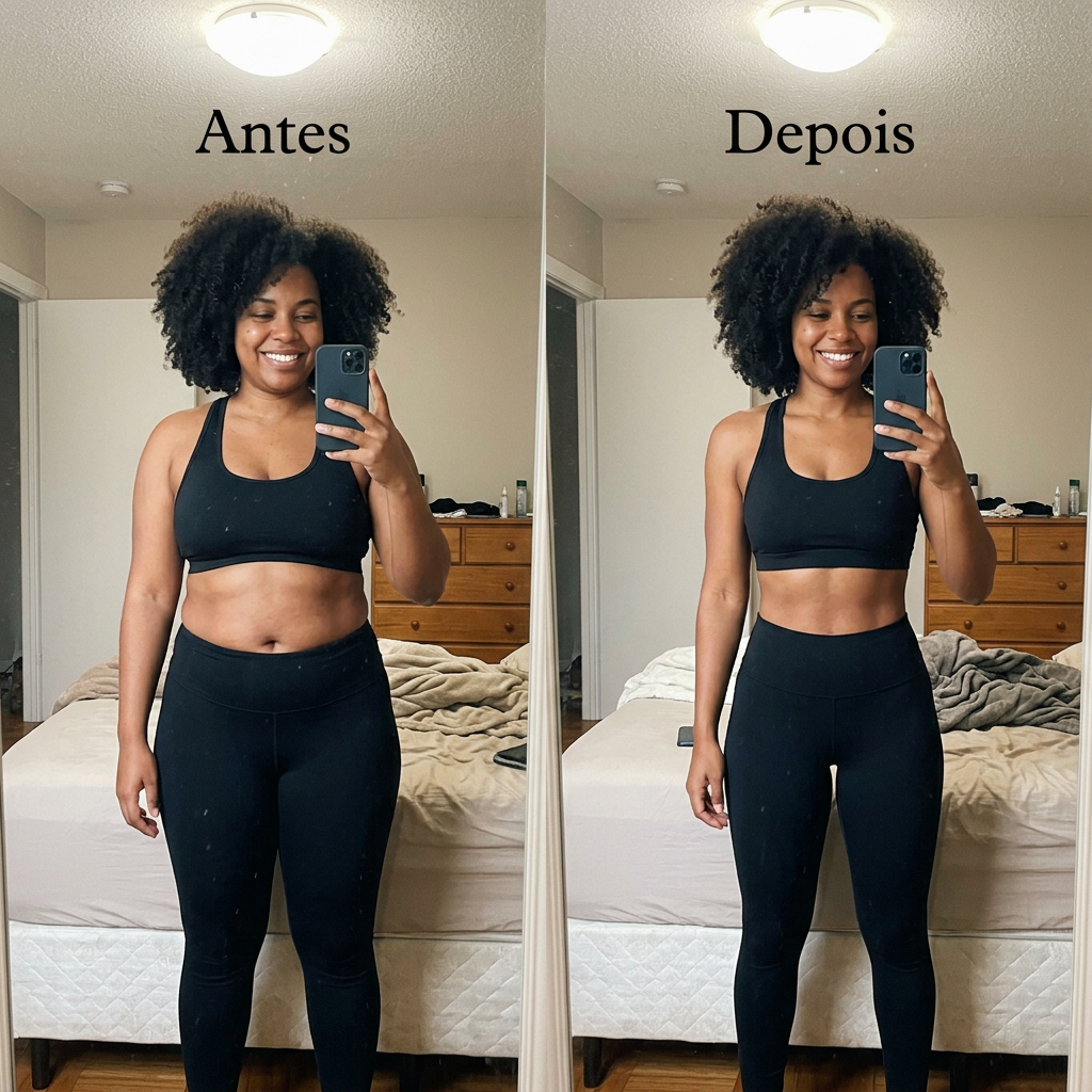 Fabiana Oliveira antes e depois