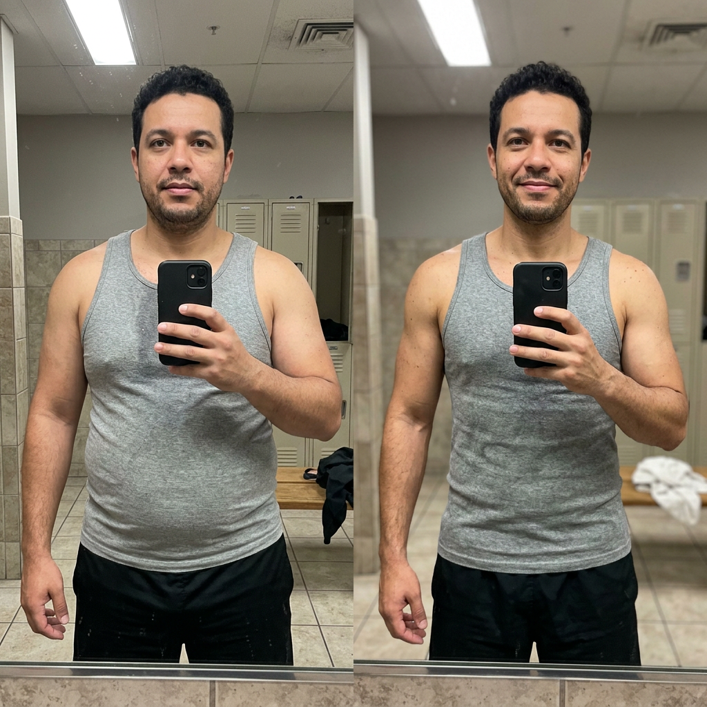 Thiago Ribeiro antes e depois